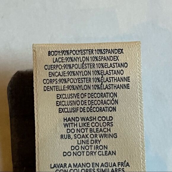 U.S. Polo Assn. Bra 34C blue and gray push up and underwire padded, lace - Picture 9 of 9